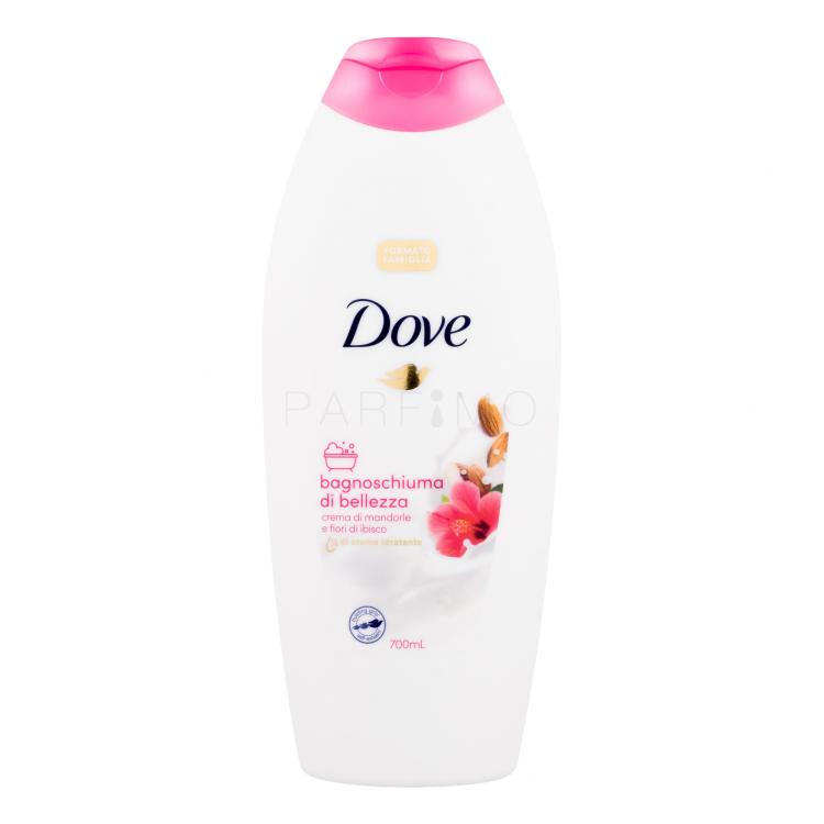 Dove Caring Bath Almond Cream With Hibiscus Pjenasta kupka za žene 700 ml