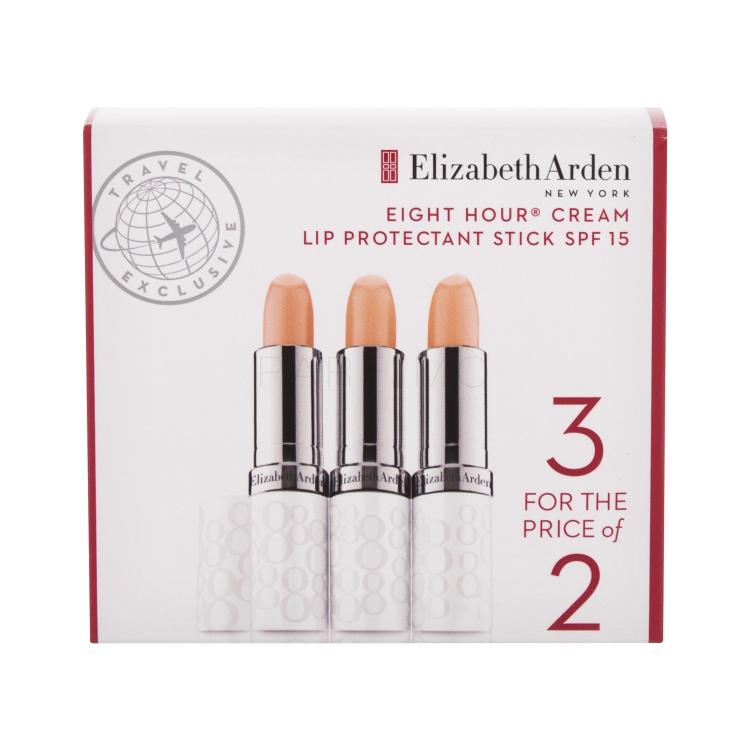 Elizabeth Arden Eight Hour Cream Lip Protectant Stick SPF15 Poklon set balzam za usne Eight Hour Cream Lip Protectant Stick SPF15 3 x 3,7 g