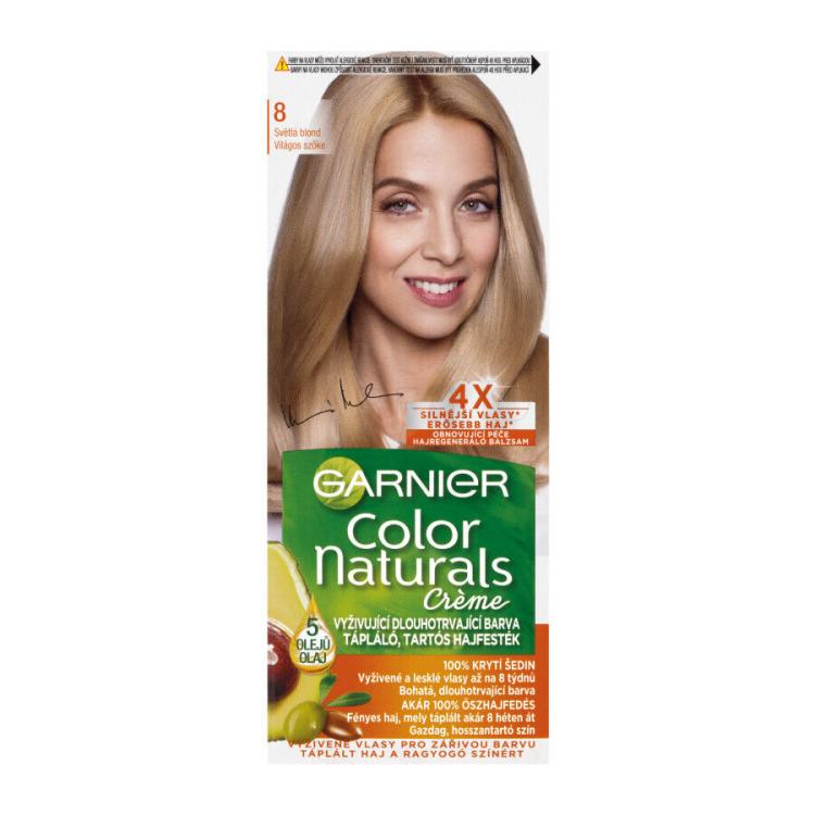Garnier Color Naturals Créme Boja za kosu za žene 40 ml Nijansa 8 Deep Medium Blond
