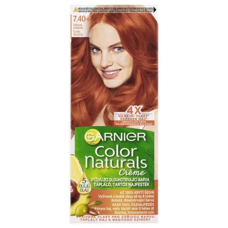 Garnier Color Naturals Créme Boja za kosu za žene 40 ml Nijansa 7,40+ Copper Passion