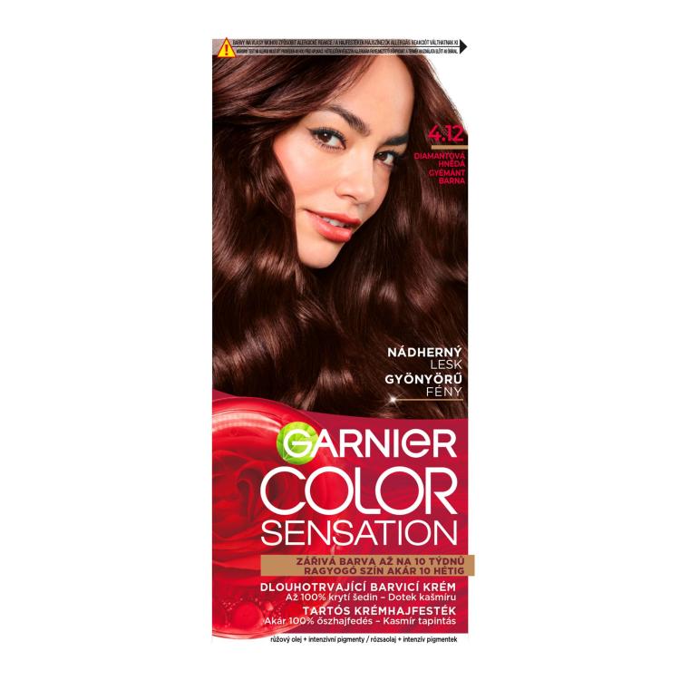 Garnier Color Sensation Boja za kosu za žene 40 ml Nijansa 4,12 Shimmering Brown