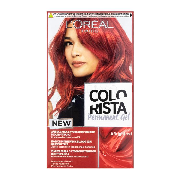 L&#039;Oréal Paris Colorista Permanent Gel Boja za kosu za žene 60 ml Nijansa Bright Red