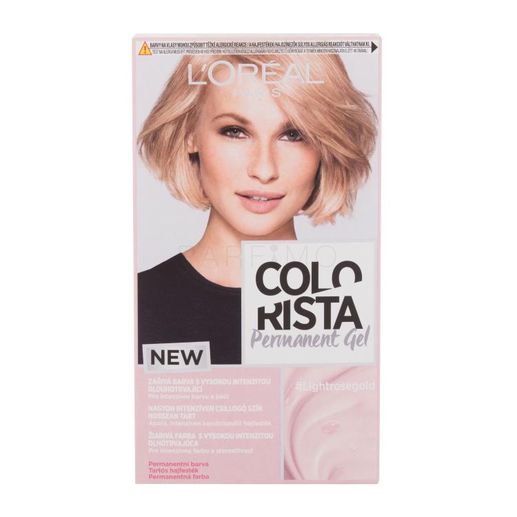 L&#039;Oréal Paris Colorista Permanent Gel Boja za kosu za žene 60 ml Nijansa Light Rosegold