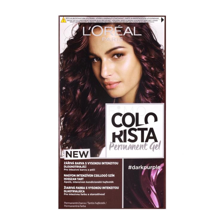 L&#039;Oréal Paris Colorista Permanent Gel Boja za kosu za žene 60 ml Nijansa Dark Purple