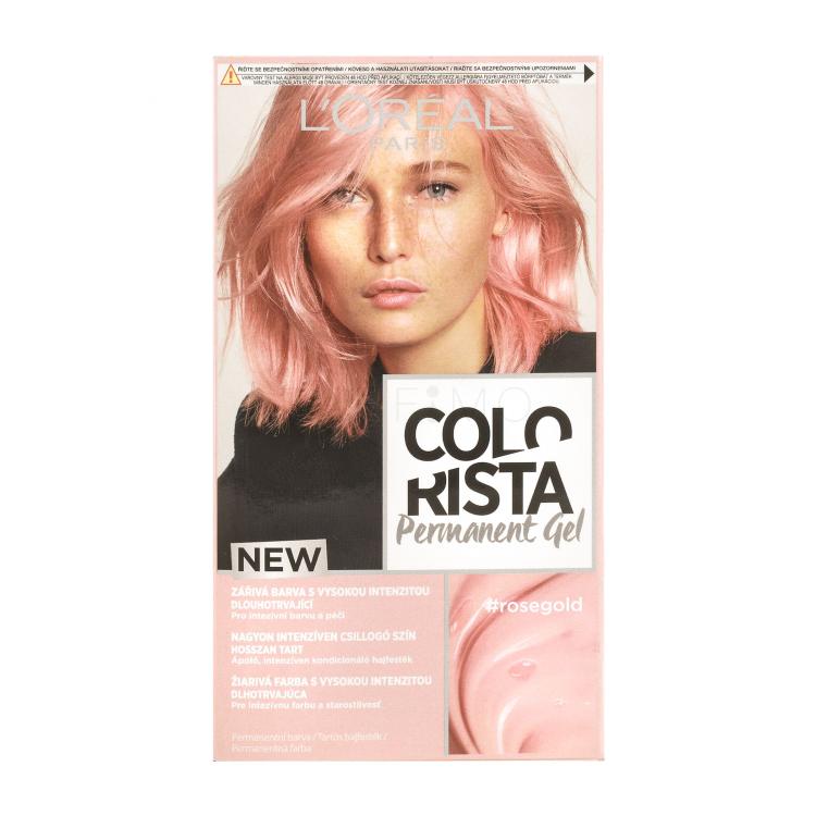 L&#039;Oréal Paris Colorista Permanent Gel Boja za kosu za žene 60 ml Nijansa Rose Gold
