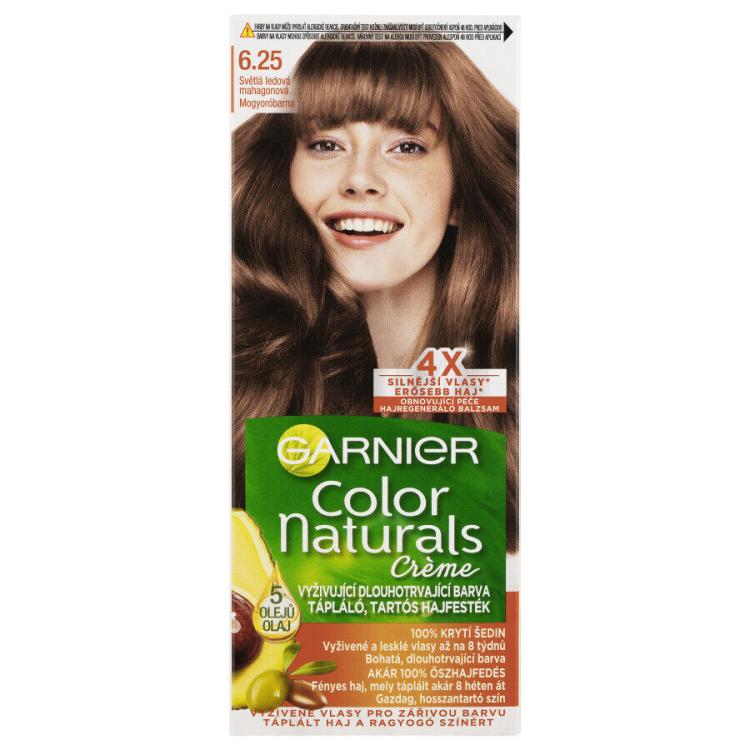Garnier Color Naturals Créme Boja za kosu za žene 40 ml Nijansa 6,25 Light Icy Mahogany