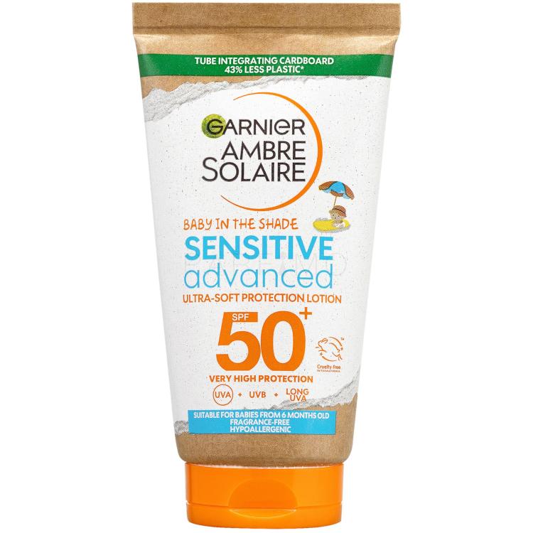 Garnier Ambre Solaire Kids Sensitive Advanced Baby In The Shade SPF50+ Proizvod za zaštitu od sunca za tijelo za djecu 50 ml