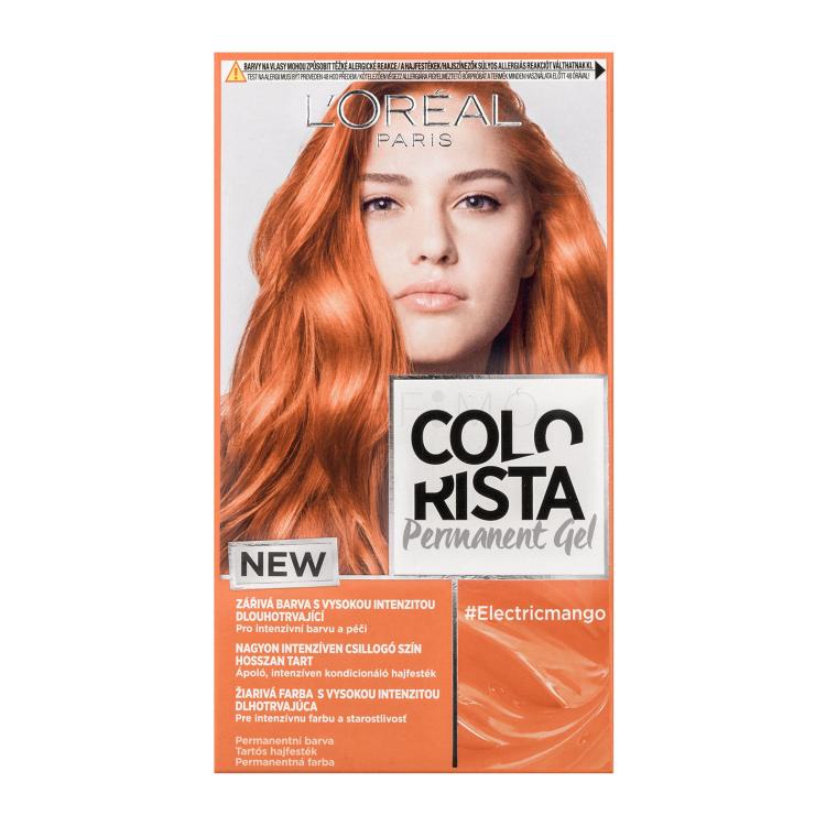 L&#039;Oréal Paris Colorista Permanent Gel Boja za kosu za žene 60 ml Nijansa Electric Mango