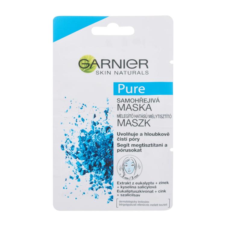 Garnier Skin Naturals Pure Self-Heating Mask Maska za lice za žene 12 ml