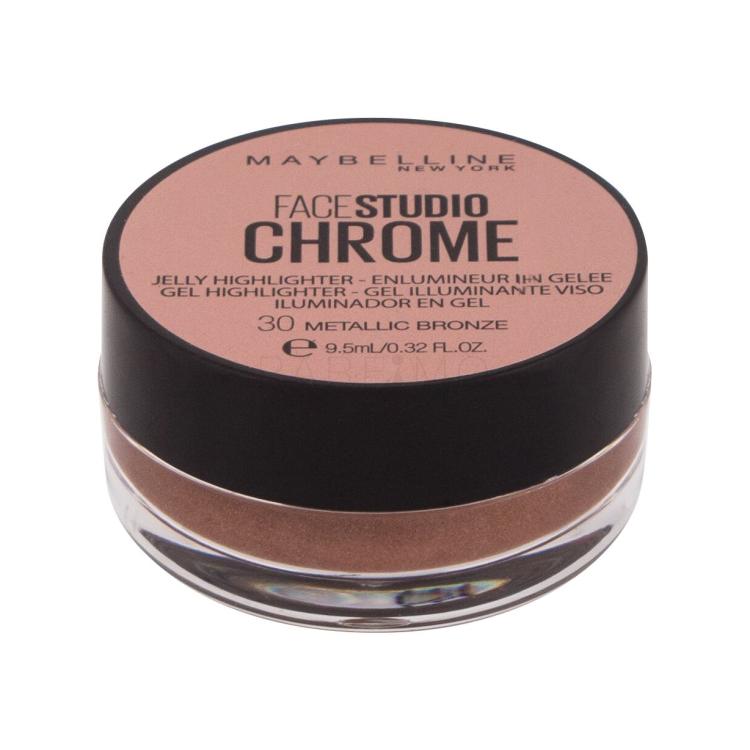 Maybelline FaceStudio Chrome Highlighter za žene 9,5 ml Nijansa 30 Metallic Bronze