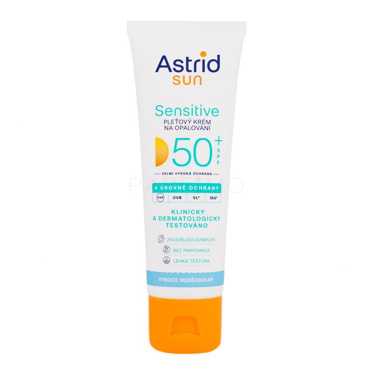 Astrid Sun Sensitive Face Cream SPF50+ Proizvod za zaštitu lica od sunca 50 ml