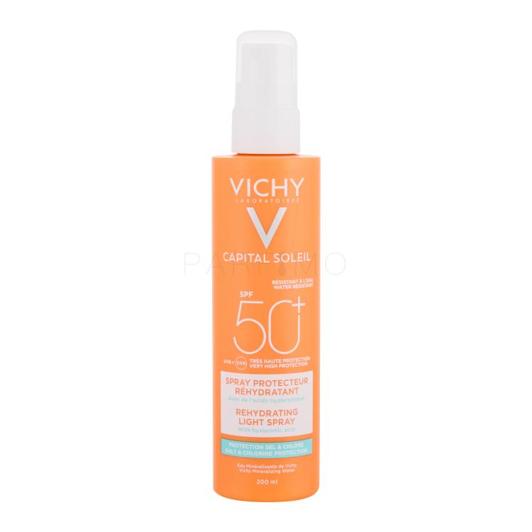 Vichy Capital Soleil Rehydrating Light Spray SPF50+ Proizvod za zaštitu od sunca za tijelo za žene 200 ml