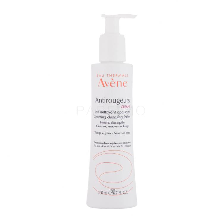 Avene Antirougeurs Clean Mlijeko za čišćenje lica za žene 200 ml