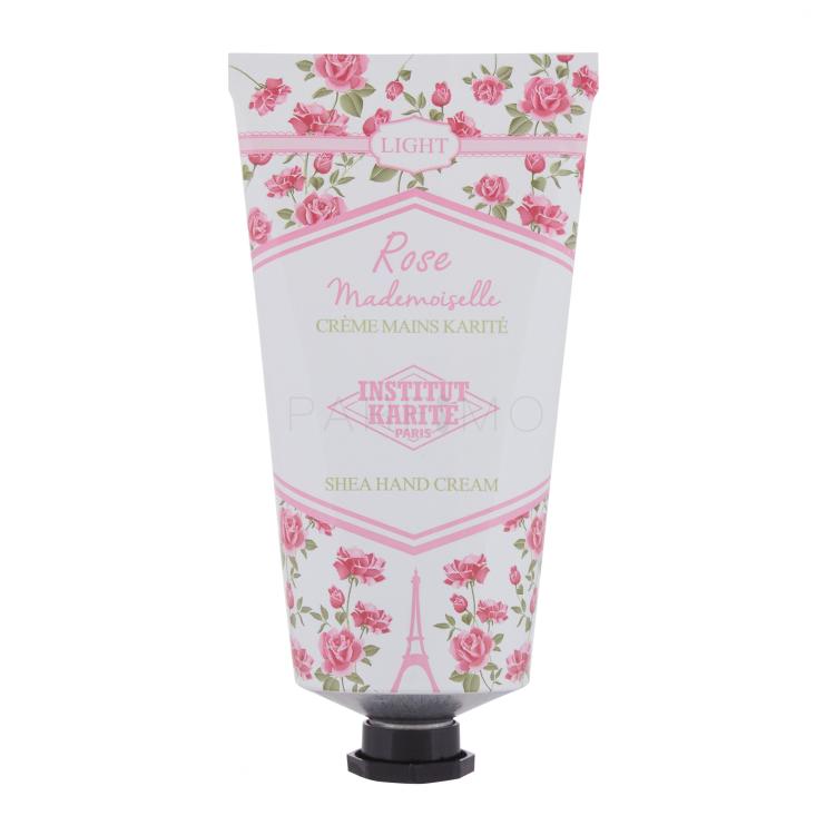 Institut Karité Light Hand Cream Rose Mademoiselle Krema za ruke za žene 75 ml