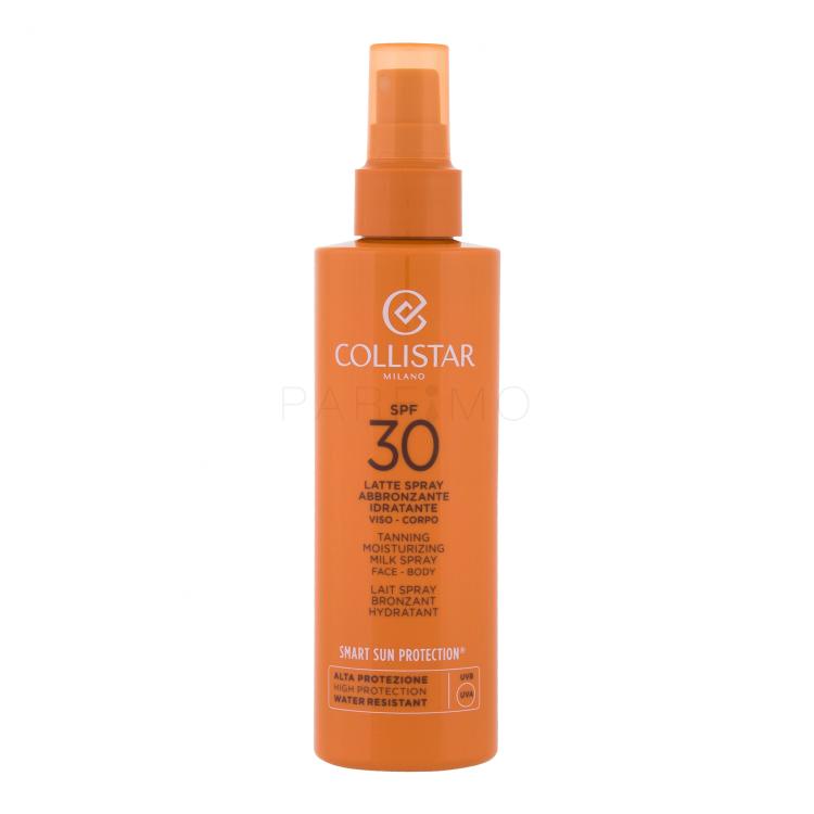 Collistar Smart Sun Protection Tanning Moisturizing Milk Spray SPF30 Proizvod za zaštitu od sunca za tijelo 200 ml
