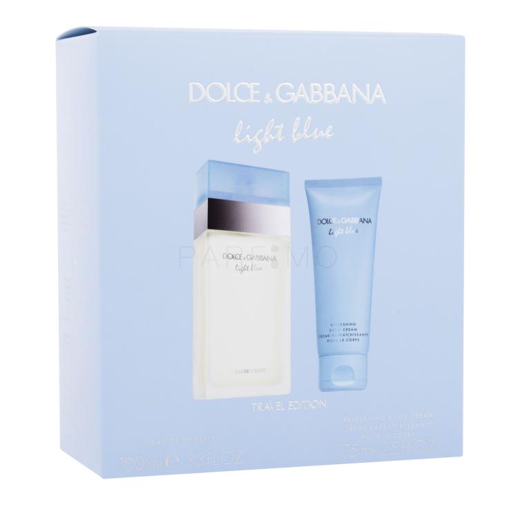 Dolce&amp;Gabbana Light Blue Poklon set toaletna voda 100 ml + krema za tijelo 75 ml