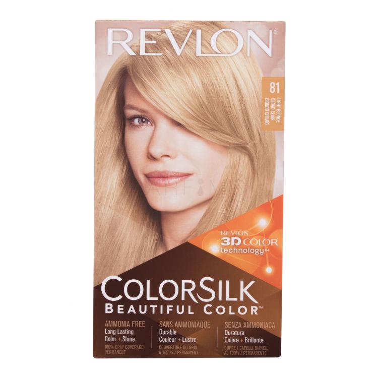 Revlon Colorsilk Beautiful Color Boja za kosu za žene Nijansa 81 Light Blonde set