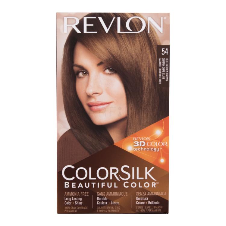Revlon Colorsilk Beautiful Color Boja za kosu za žene Nijansa 54 Light Golden Brown set