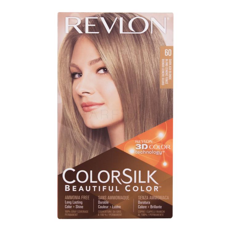 Revlon Colorsilk Beautiful Color Boja za kosu za žene Nijansa 60 Dark Ash Blonde set