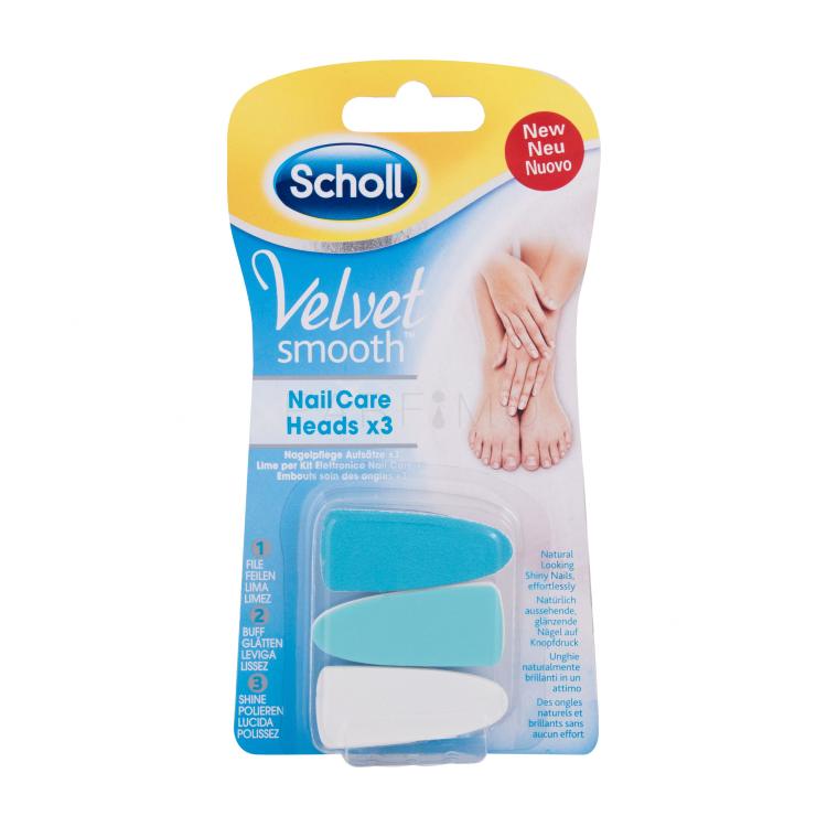 Scholl Velvet Smooth™ Nail Care Heads Pedikir za žene 3 kom