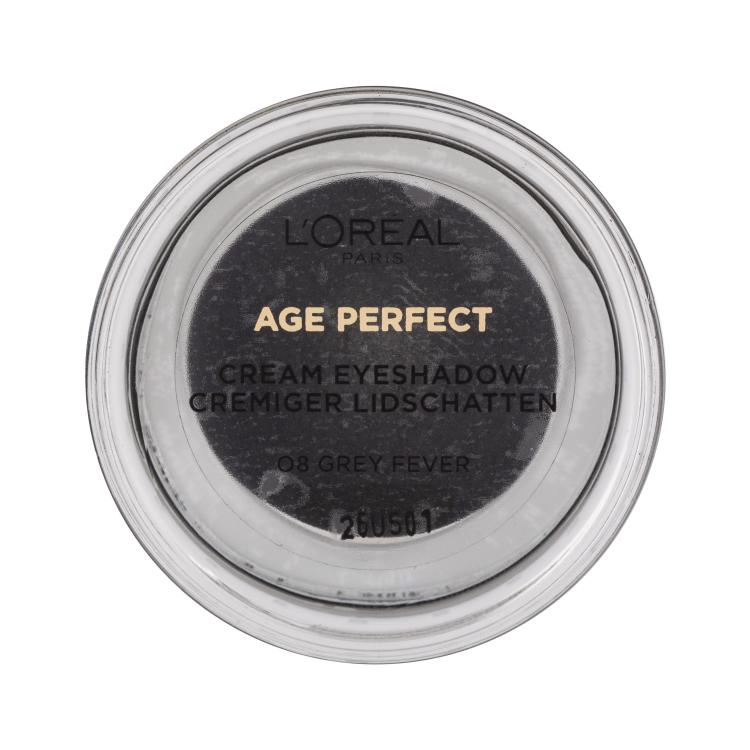 L&#039;Oréal Paris Age Perfect Cream Eyeshadow Sjenilo za oči za žene 4 ml Nijansa 08 Grey Fever
