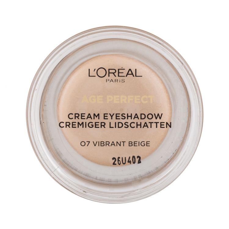 L&#039;Oréal Paris Age Perfect Cream Eyeshadow Sjenilo za oči za žene 4 ml Nijansa 07 Vibrant Beige