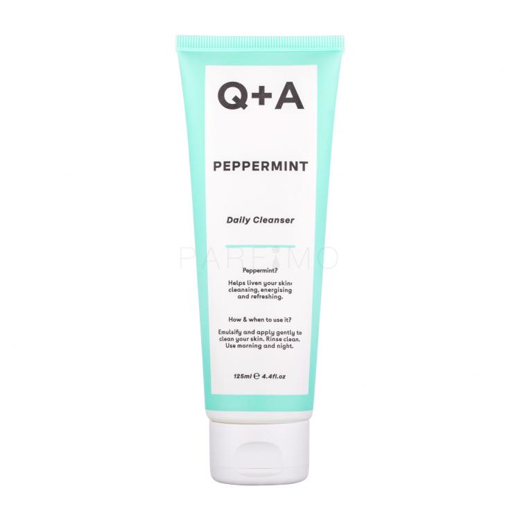 Q+A Peppermint Daily Cleanser Gel za čišćenje lica za žene 125 ml