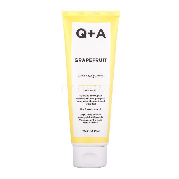 Q+A Grapefruit Cleansing Balm Gel za čišćenje lica za žene 125 ml