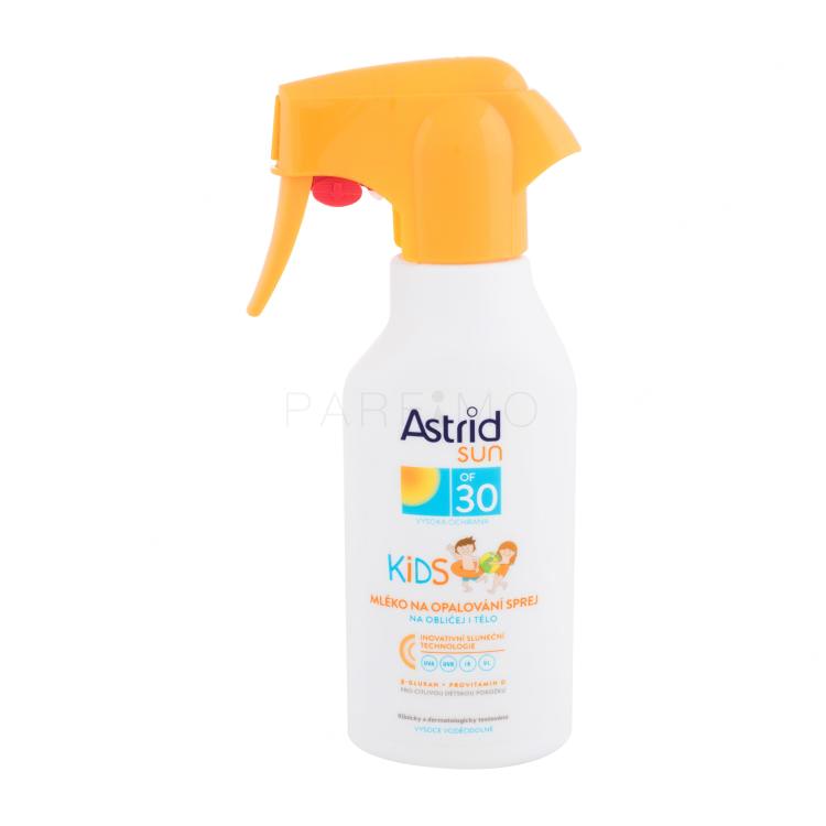 Astrid Sun Kids Face and Body Spray SPF30 Proizvod za zaštitu od sunca za tijelo za djecu 200 ml