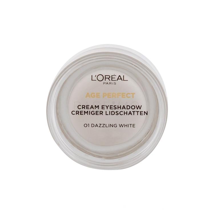 L&#039;Oréal Paris Age Perfect Cream Eyeshadow Sjenilo za oči za žene 4 ml Nijansa 01 Dazzling White