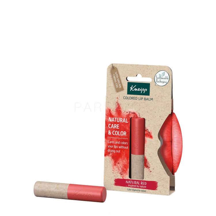 Kneipp Natural Care &amp; Color Balzam za usne za žene 3,5 g Nijansa Natural Red