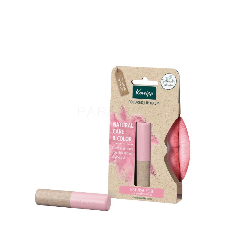 Kneipp Natural Care &amp; Color Balzam za usne za žene 3,5 g Nijansa Natural Rose