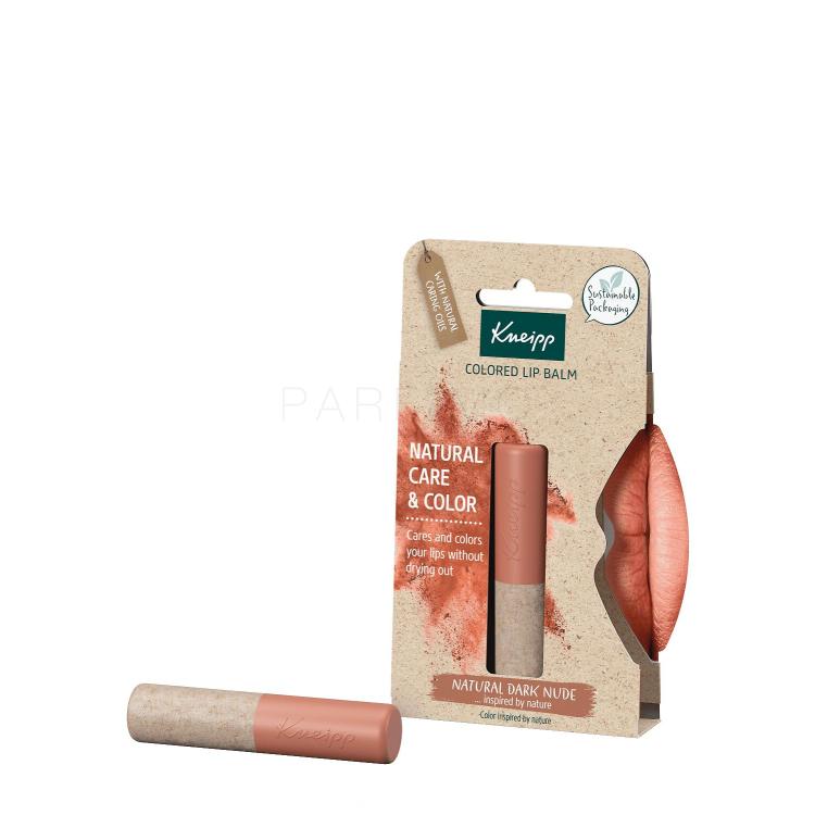 Kneipp Natural Care &amp; Color Balzam za usne za žene 3,5 g Nijansa Natural Dark Nude