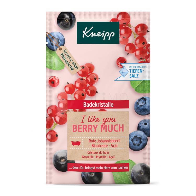 Kneipp Mineral Bath Salt I Like You Berry Much Redcurrant, Blueberry &amp; Acai Solna kupka 60 g