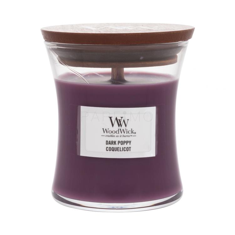 WoodWick Dark Poppy Mirisna svijeća 85 g