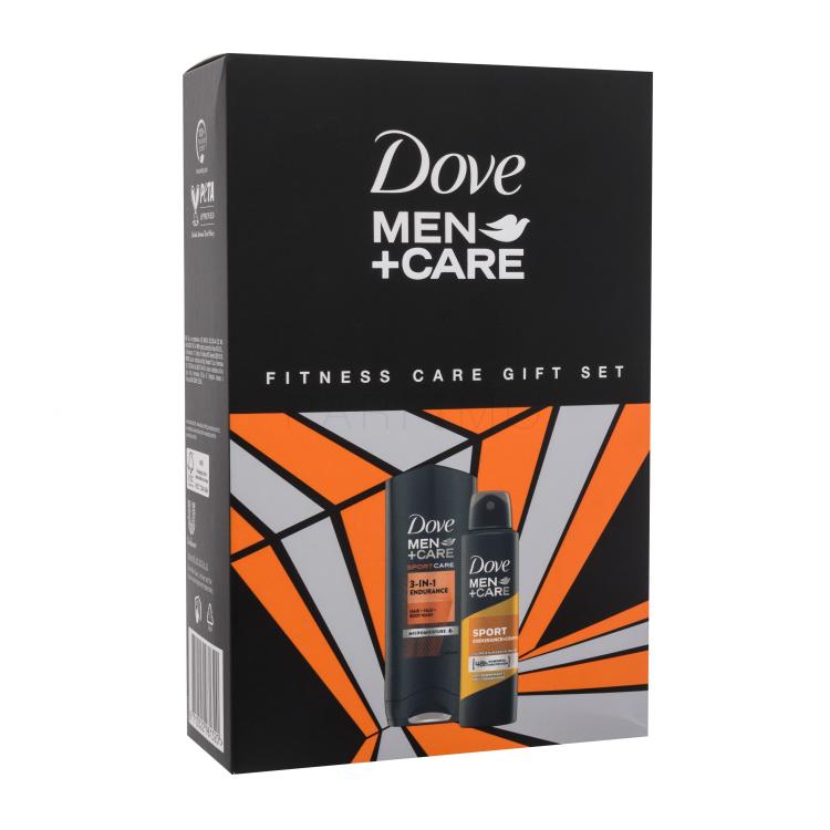 Dove Men + Care Fitness Care Gift Set Poklon set gel za tuširanje Men+Care Sport Endurance 250 ml + antiperspirant Men+Care Sport Endurance+Comfort 150 ml