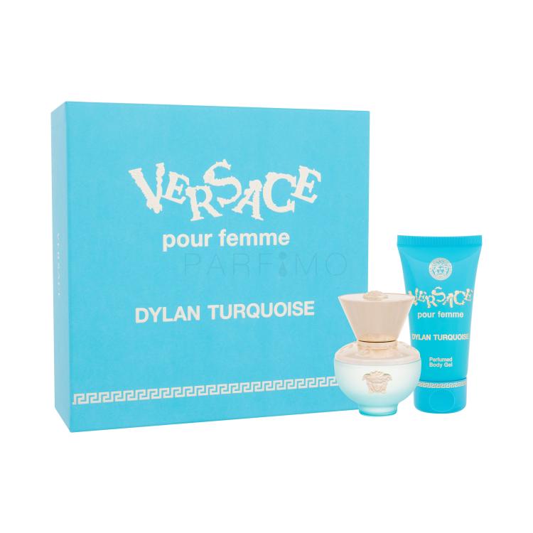 Versace Pour Femme Dylan Turquoise Poklon set toaletna voda 30 ml + gel za tijelo 50 ml