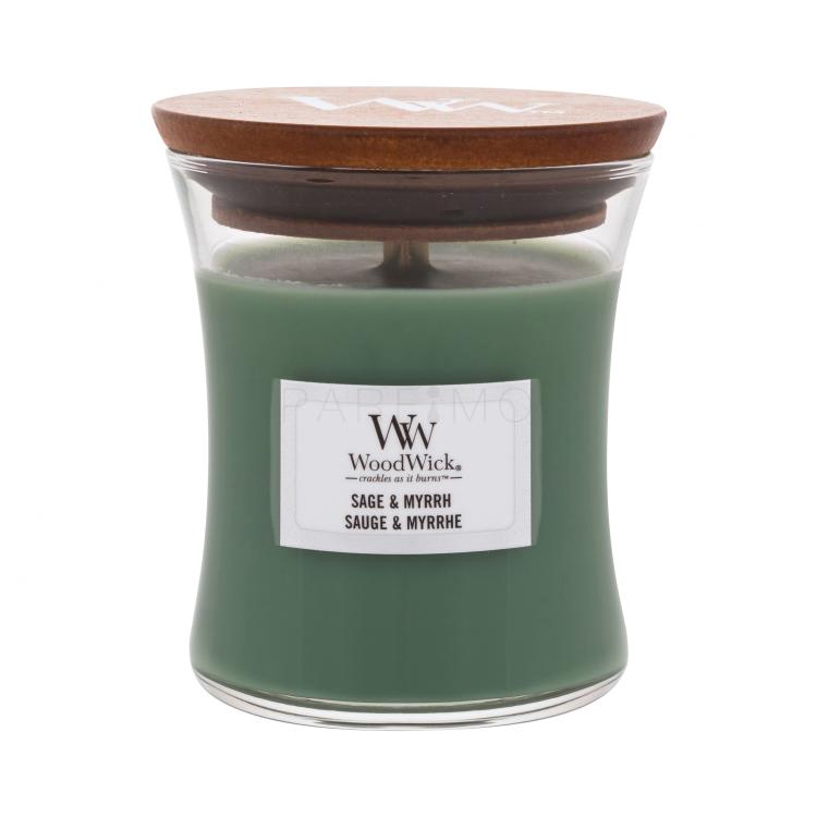 WoodWick Sage &amp; Myrrh Mirisna svijeća 85 g