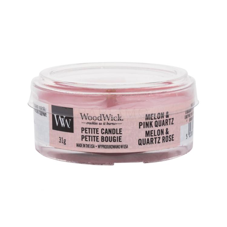 WoodWick Melon &amp; Pink Quartz Mirisna svijeća 31 g