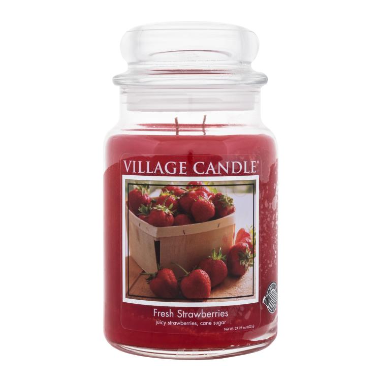 Village Candle Fresh Strawberries Mirisna svijeća 602 g