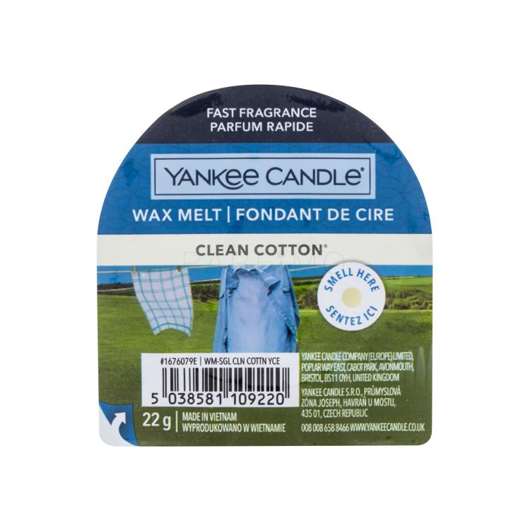Yankee Candle Clean Cotton Mirisni vosak 22 g
