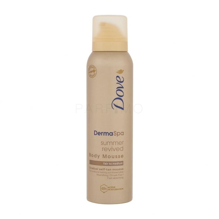 Dove Derma Spa Summer Revived Body Mousse Proizvod za samotamnjenje za žene 150 ml Nijansa Fair To Medium