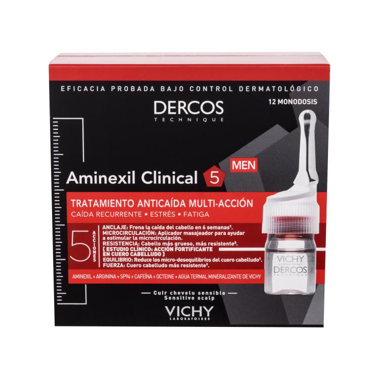 Vichy Dercos Aminexil Clinical 5 Proizvodi protiv gubitka kose za muškarce 12x6 ml