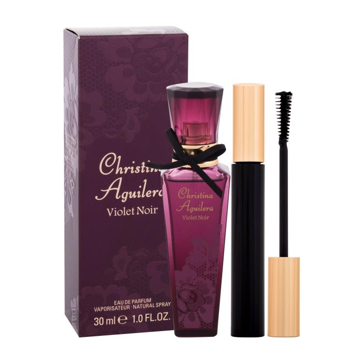 Christina Aguilera Violet Noir Poklon set parfemska voda 30 ml + maskara Mascara 10 ml