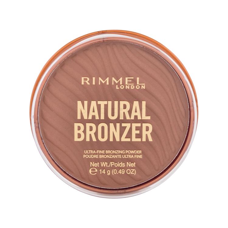 Rimmel London Natural Bronzer Ultra-Fine Bronzing Powder Bronzer za žene 14 g Nijansa 002 Sunbronze