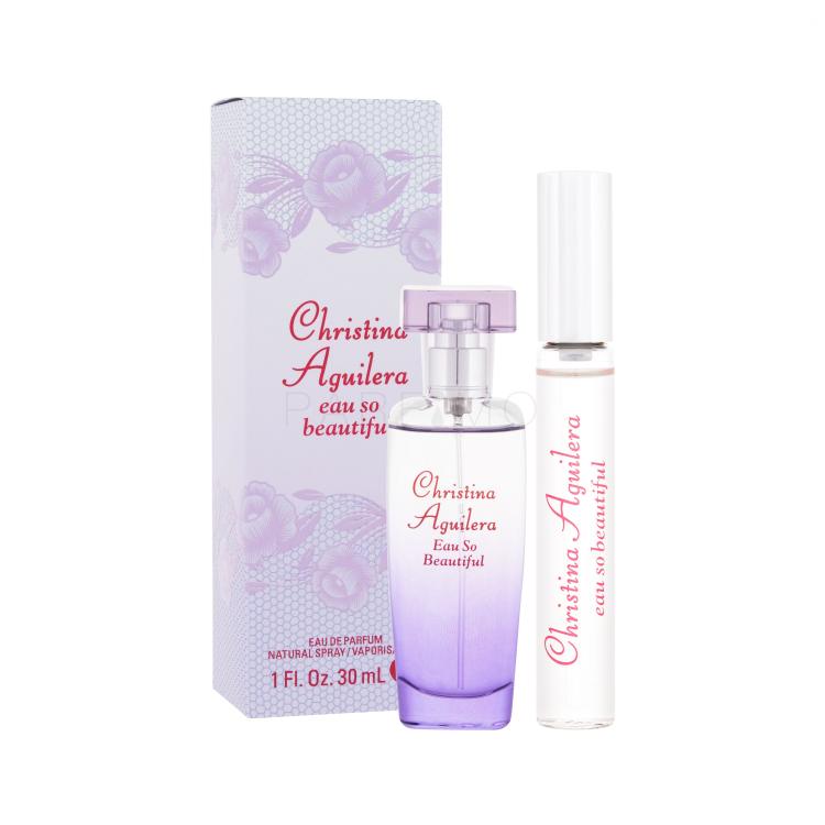Christina Aguilera Eau So Beautiful Poklon set parfemska voda 30 ml + parfemska voda 10 ml