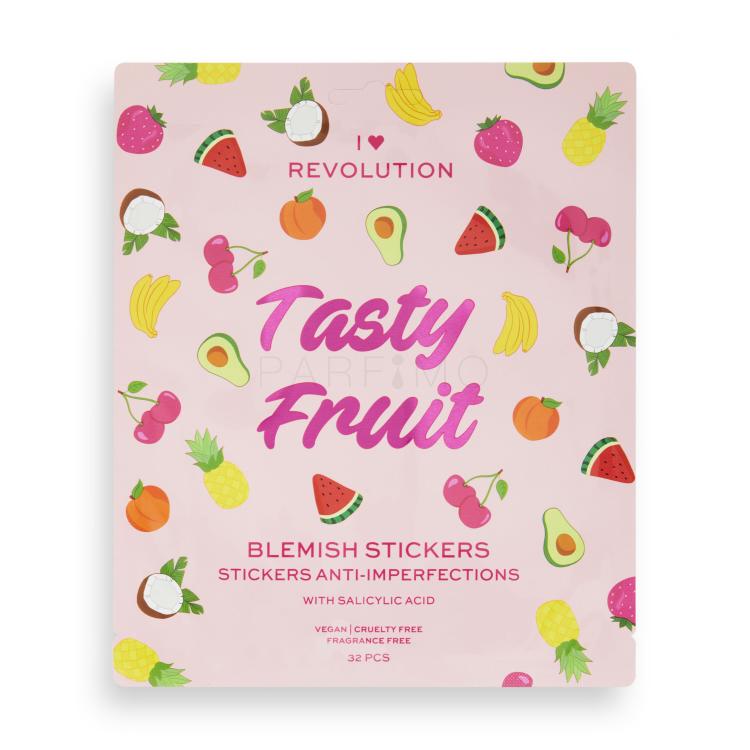 I Heart Revolution Tasty Fruit Blemish Stickers Njega problematične kože za žene 32 kom