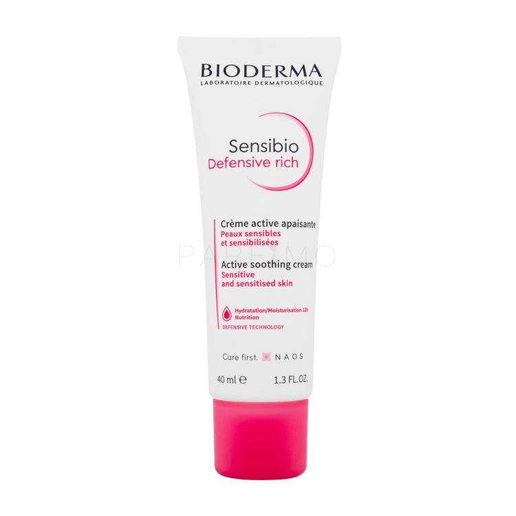 BIODERMA Sensibio Defensive Rich Active Soothing Cream Dnevna krema za lice za žene 40 ml