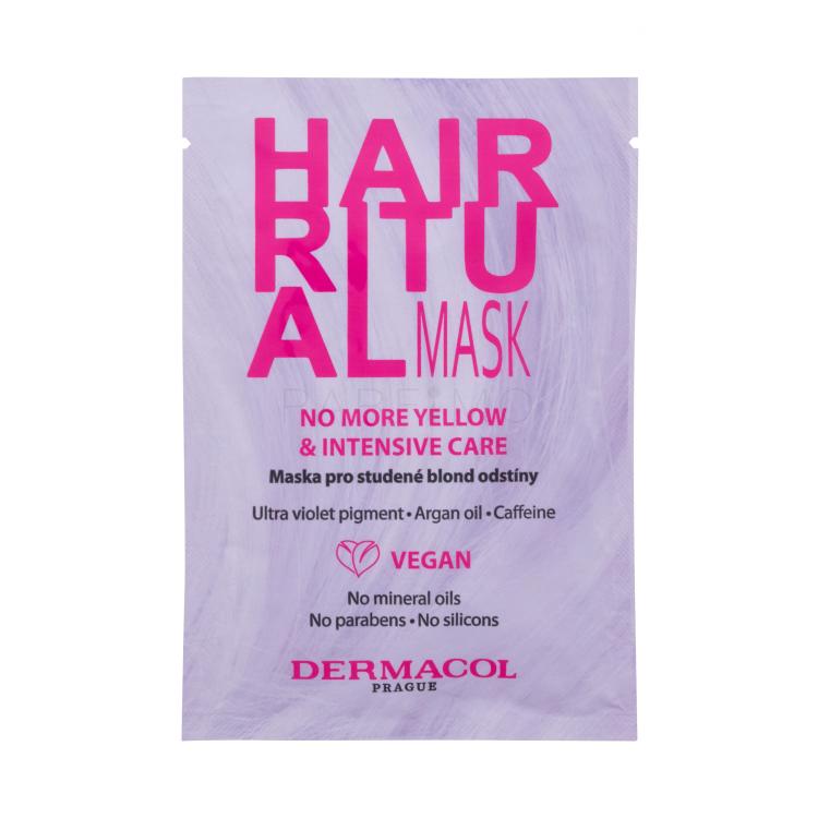 Dermacol Hair Ritual No More Yellow Mask Maska za kosu za žene 15 ml