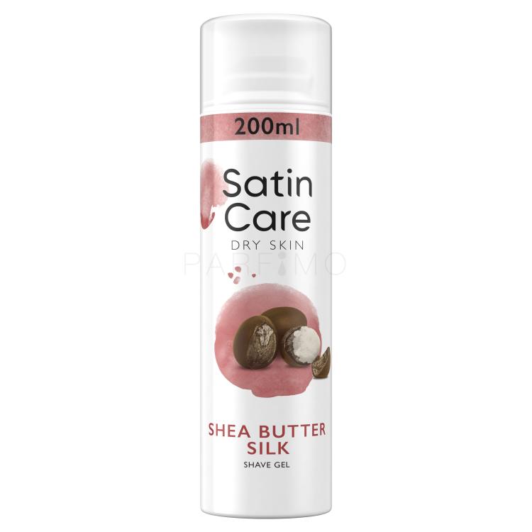 Gillette Satin Care Dry Skin Shea Butter Silk Gel za brijanje za žene 200 ml